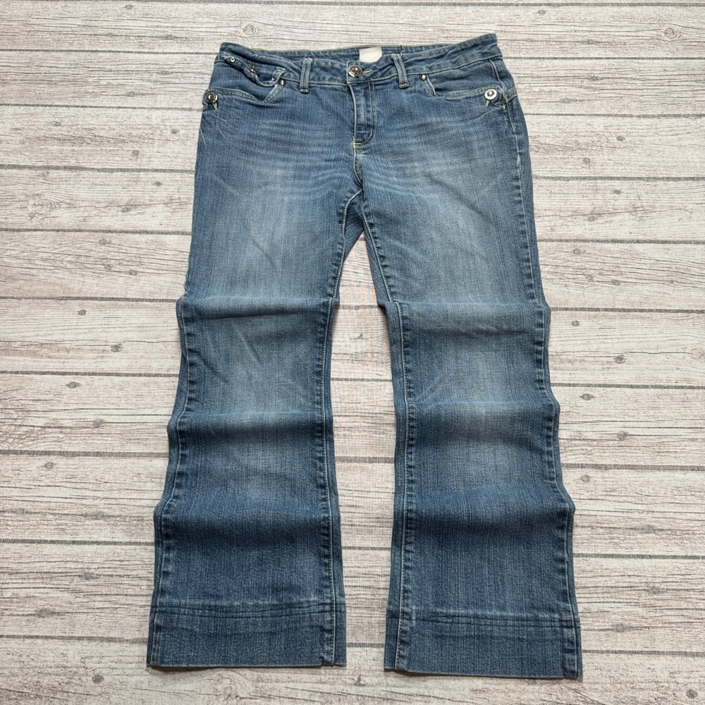 725 Originals Jeans Women's 13 Blue Denim Medium Wash Bootcut Relaxed Fit Retro